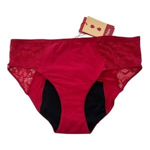Thinx Sz 4X Brief Modal Red Period Panties Heavy Absorbency NWT